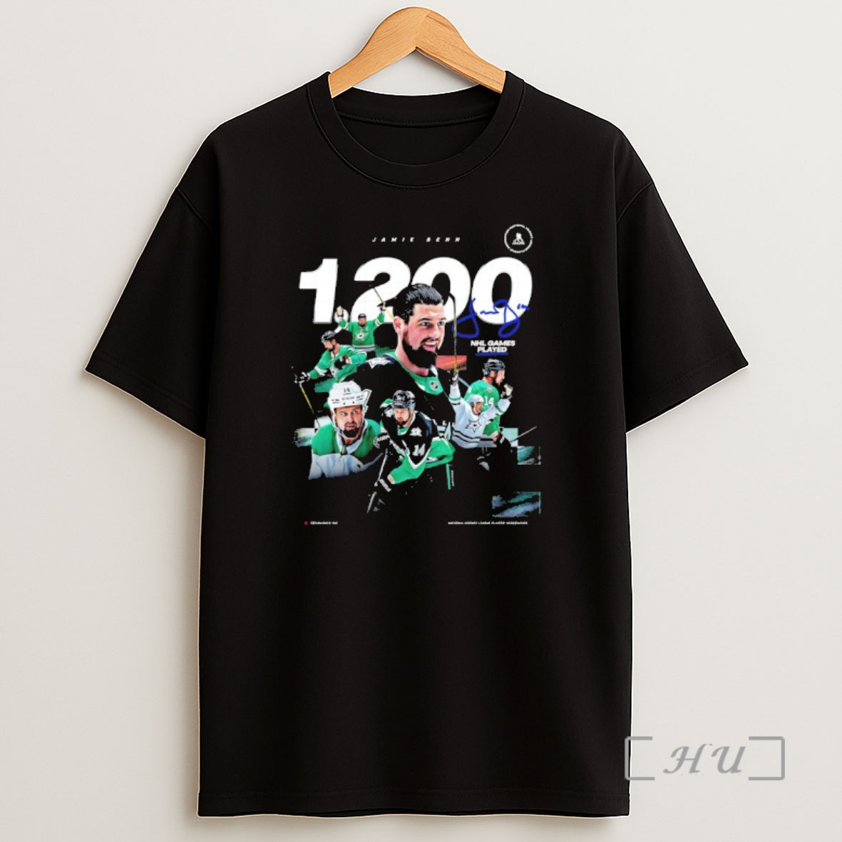 Officials Dallas Stars Jamie Benn Nhl Point 1200 Signature Shirt Sweatshirt Tee