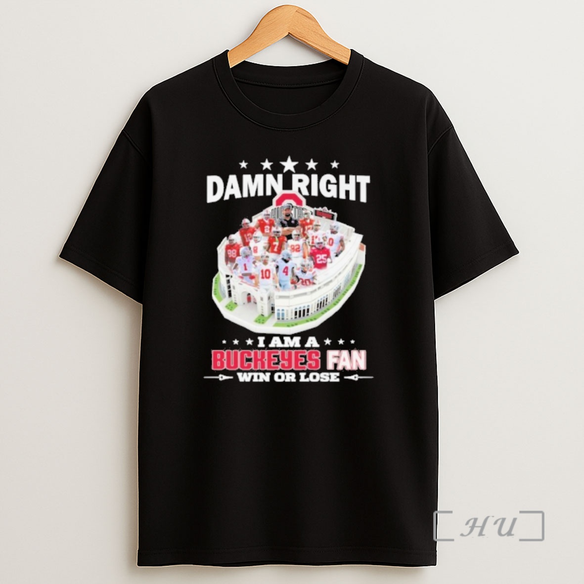 Officials Damn Right I Am A Buckeyes Fan Win Or Lose Premium Shirt Sweatshirt Tee