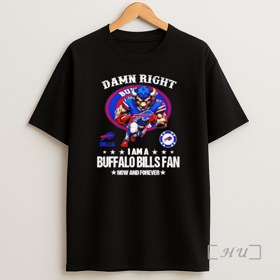 Officials Damn Right I Am A Buffalo Bills Fan Now And Forever Mascot Shirt Sweatshirt Tee