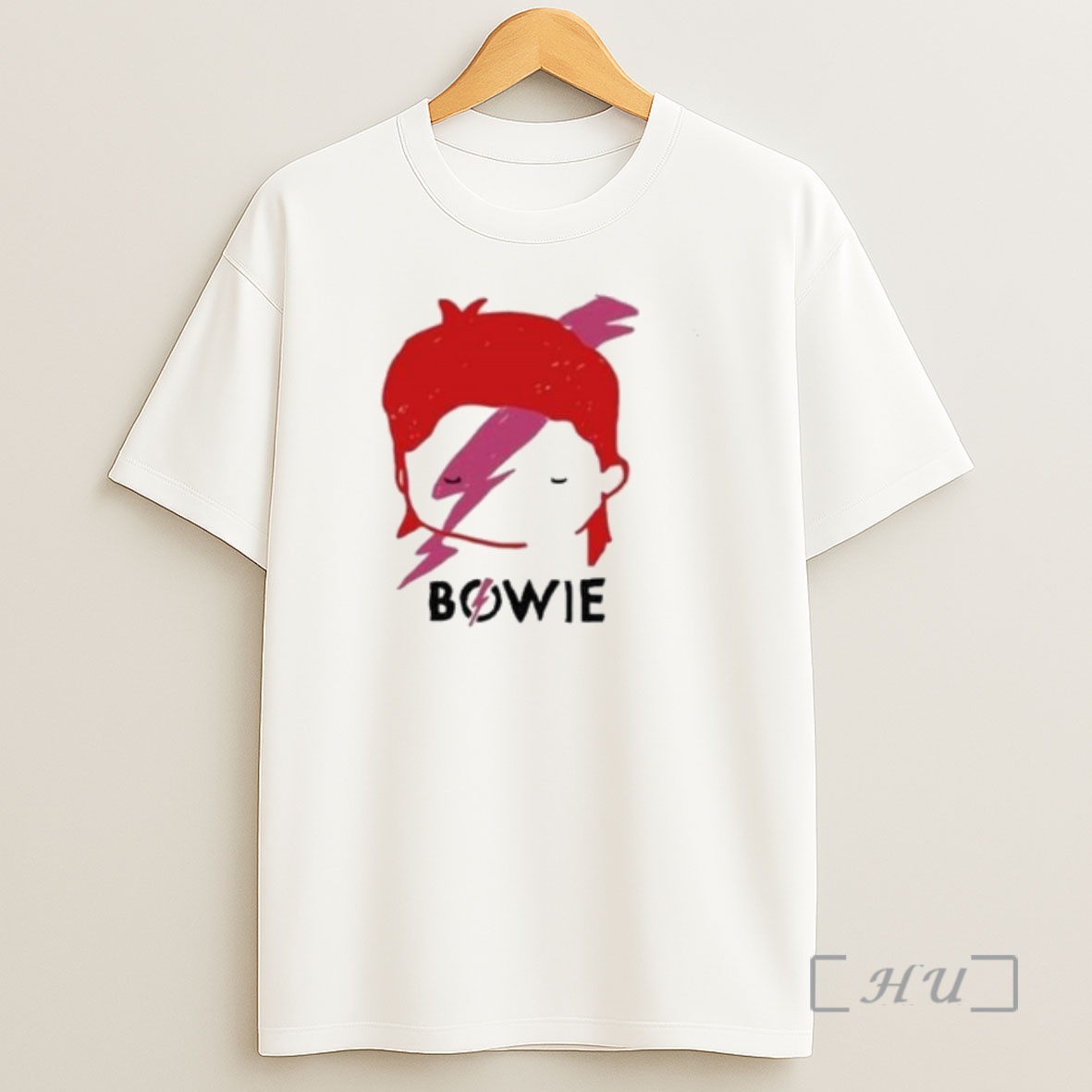 Officials David Bowie Aladdin Sane Lightning Bolt Sketch Circle White Shirt Sweatshirt Tee