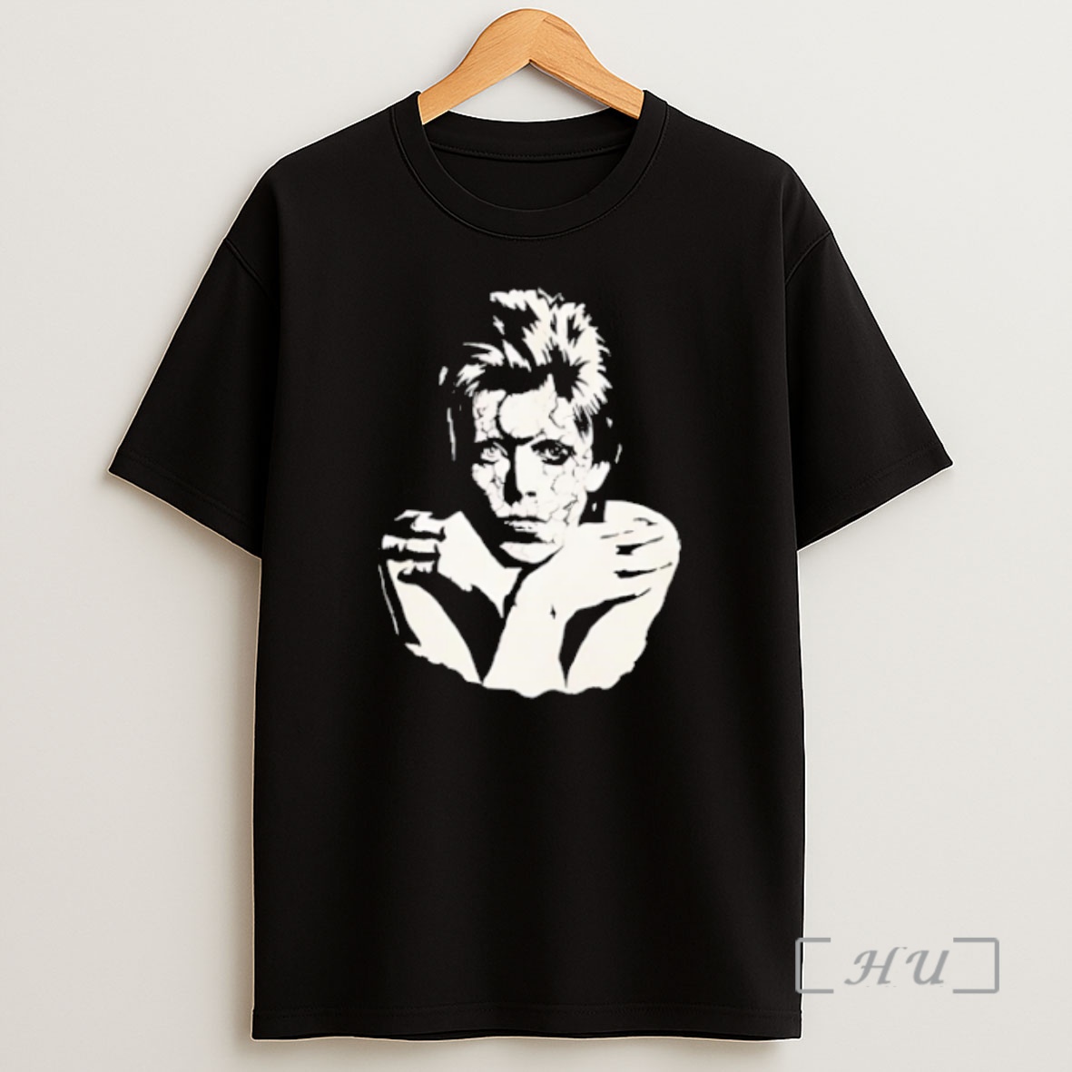 Officials David Bowie Portrait Classic Retro Black Shirt Sweatshirt Tee
