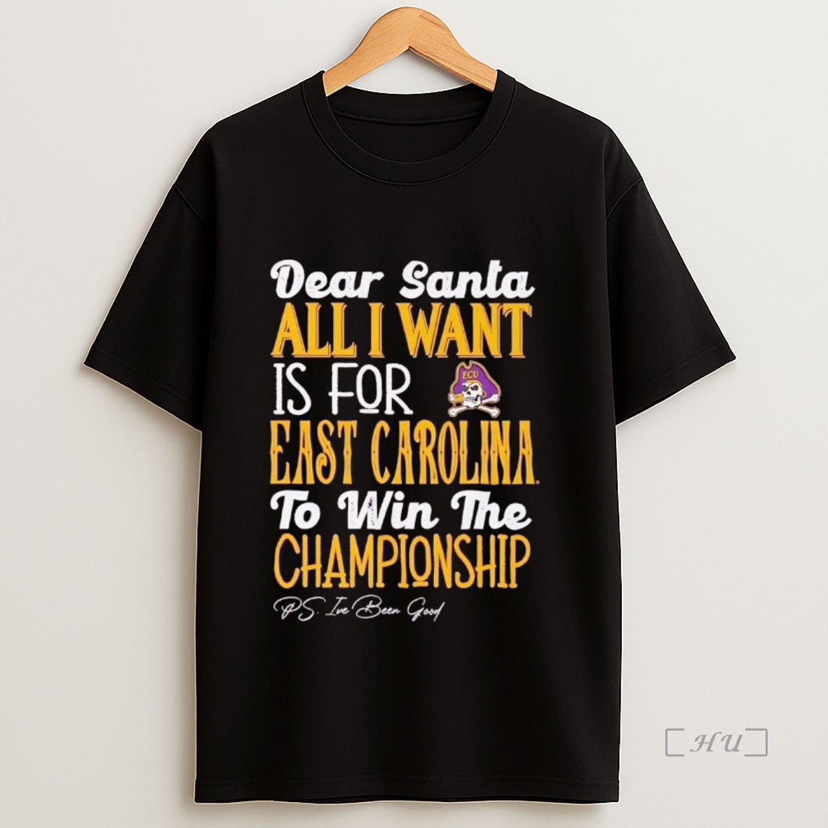 Officials Dead Santa All I Want Is For The East Carolina Pirates To Win The Championship Premium Shirt Sweatshirt Tee