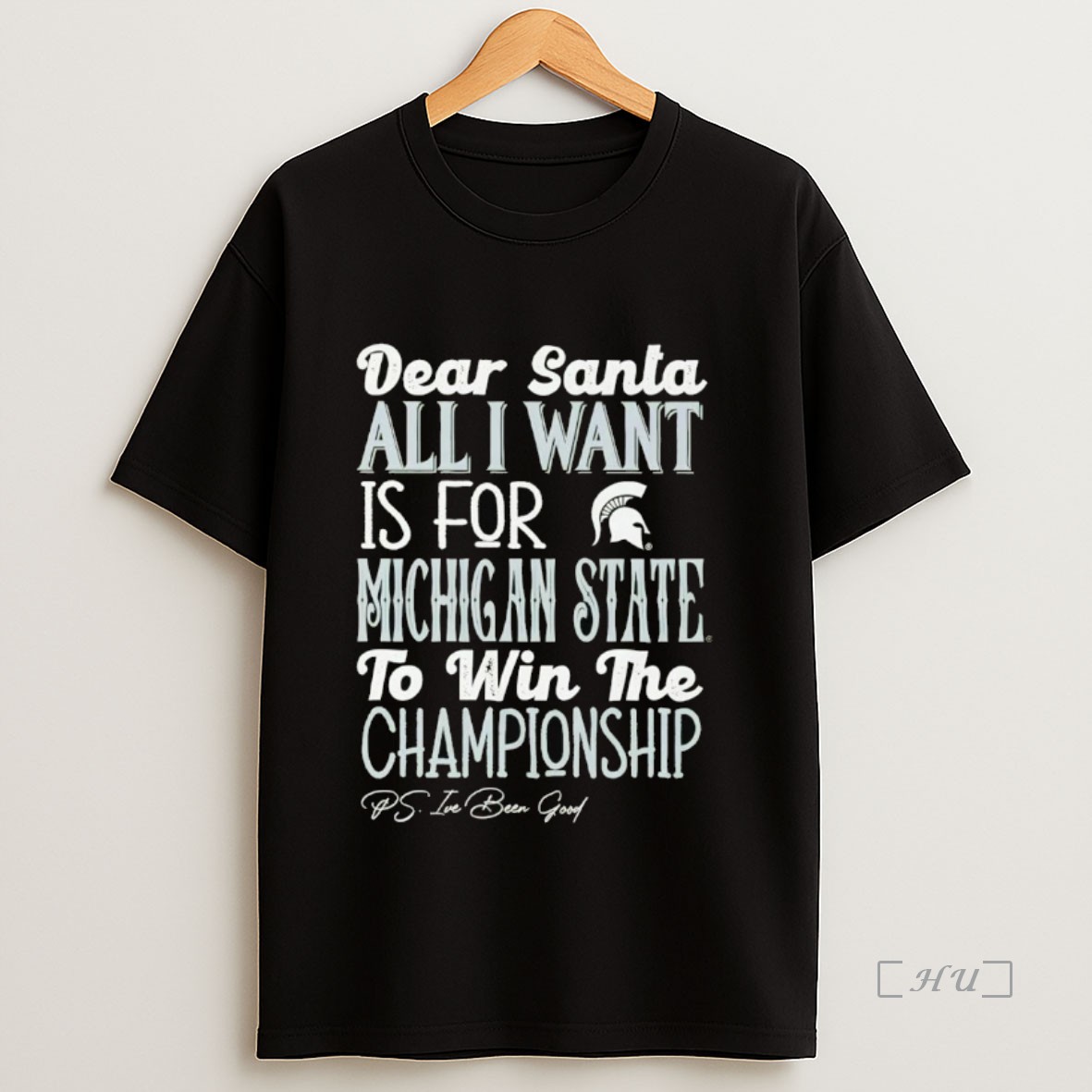 Officials Dead Santa All I Want Is For The Michigan State Spartans To Win The Championship Premium Shirt Sweatshirt Tee