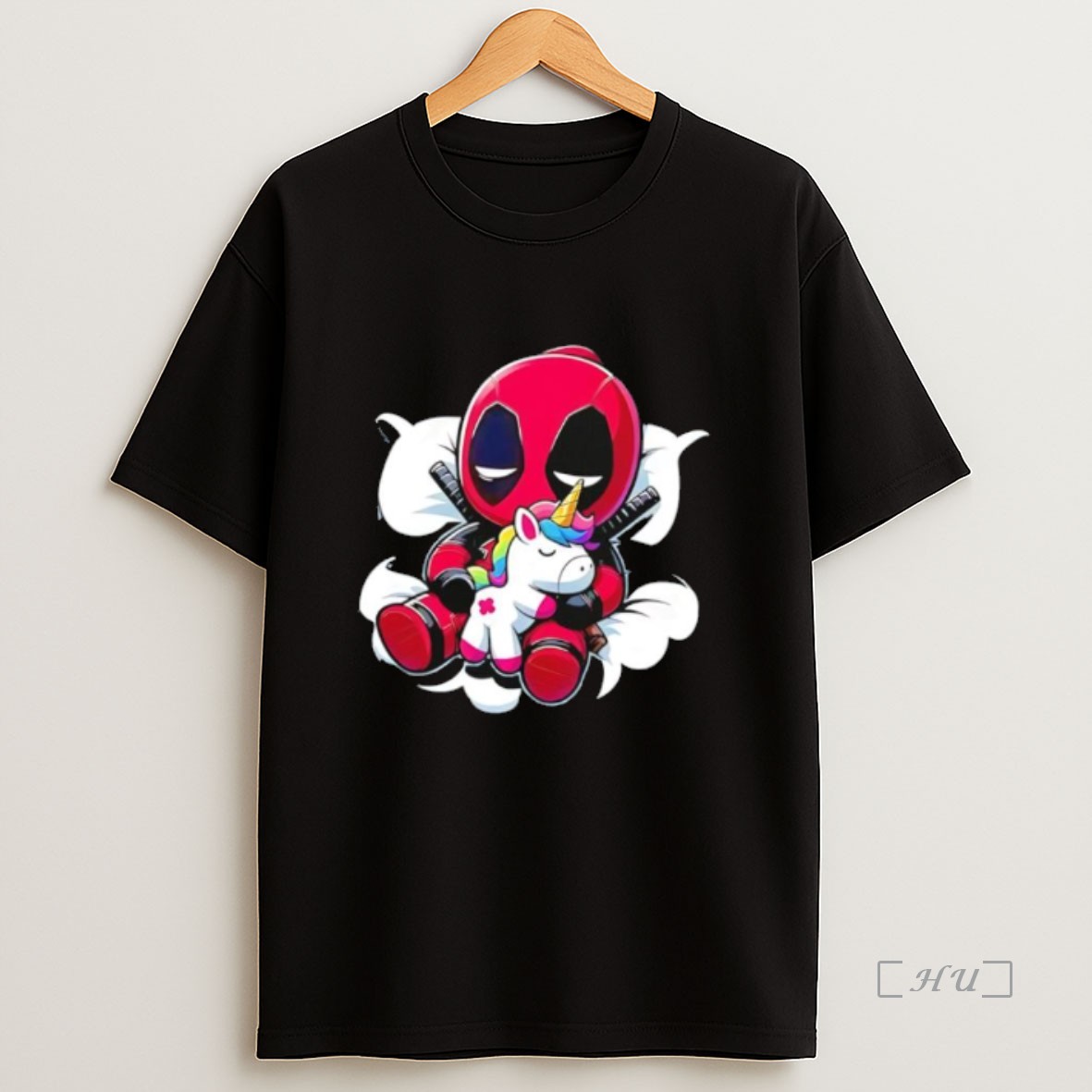 Officials Deadpool Hug The Unicorn Cartoon Premium Shirt Sweatshirt Tee