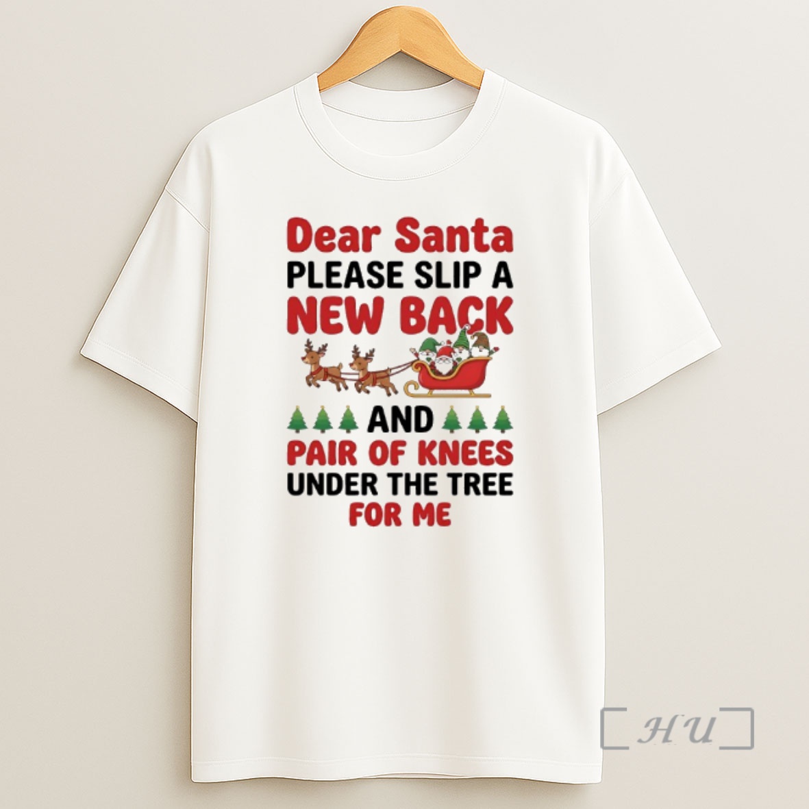 Officials Dear Santa Please Slip A New Back And Pair Of Knees Under The Tree For Me Gnomes Premium Shirt Sweatshirt Tee