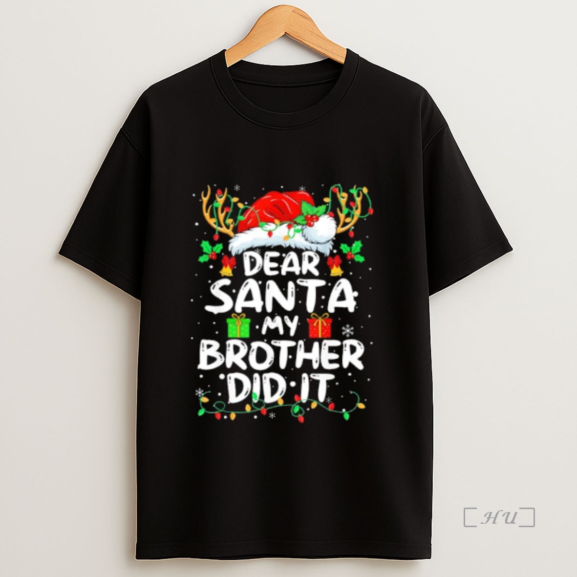 Officials Dear Santa My Brother Did It Christmas Premium Shirt Sweatshirt Tee