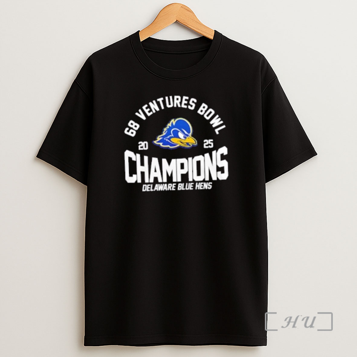 Officials Delaware Blue Hens 68 Ventures Bowl Champions 2 Sided Shirt Sweatshirt Tee