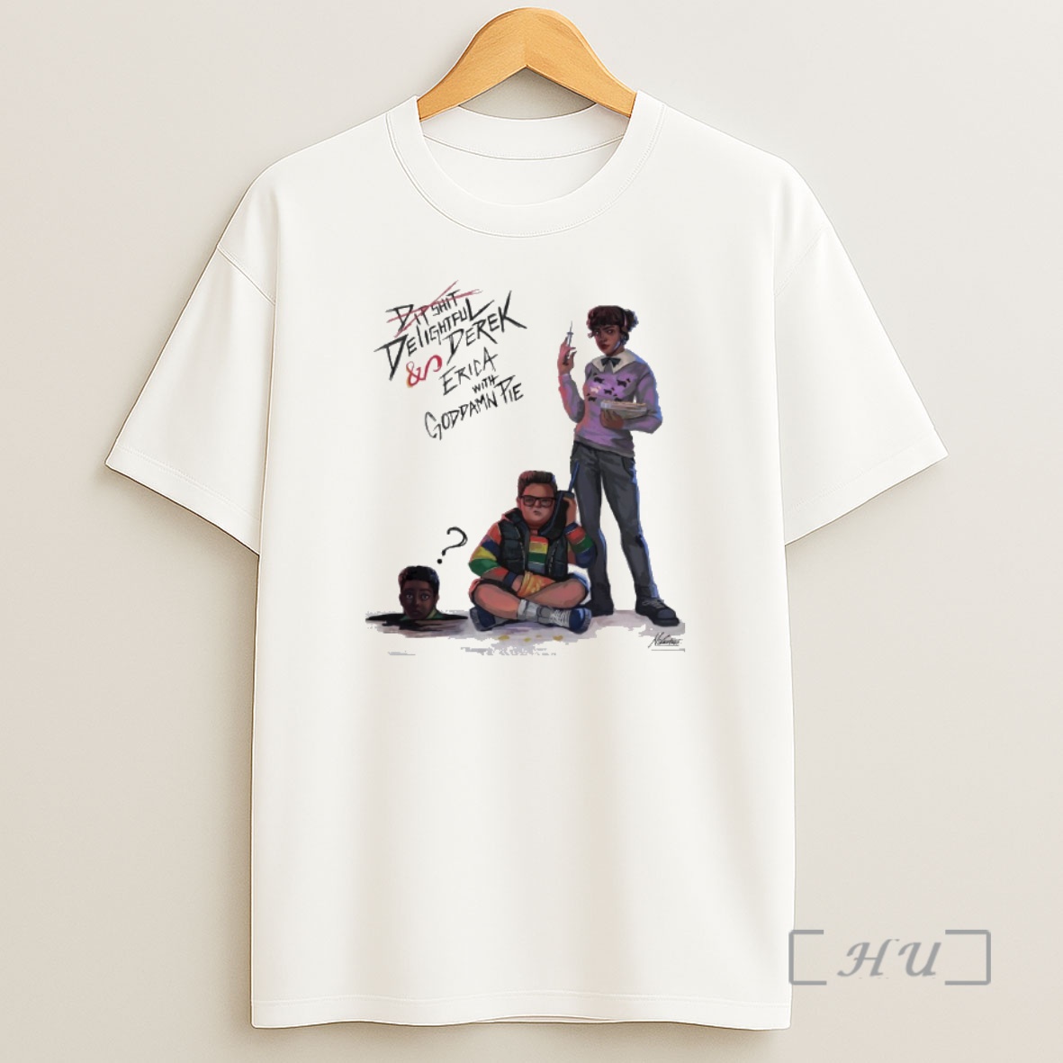 Officials Delightful Derek And Erica With A Goddamn Pie Stranger Things Shirt Sweatshirt Tee