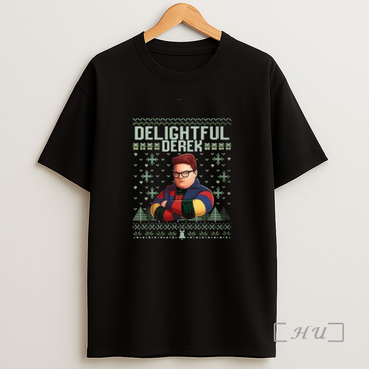 Officials Delightful Derek Christmas Circle Black Premium Shirt Sweatshirt Tee