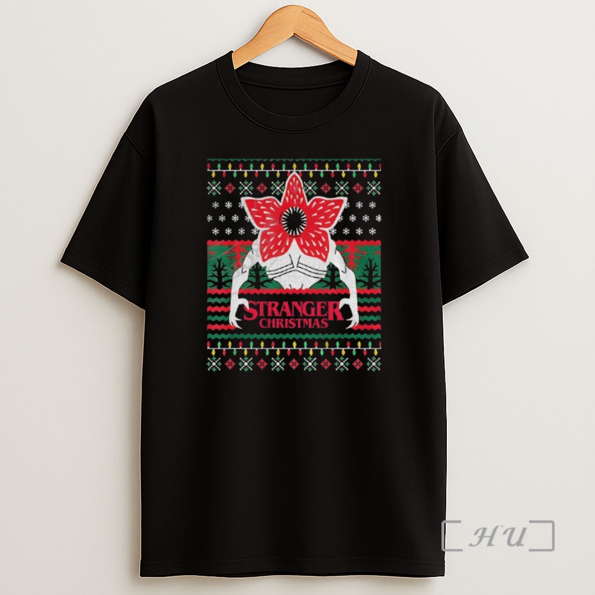 Officials Demogorgon Upside Down Stranger Things Christmas Things Premium Shirt Sweatshirt Tee