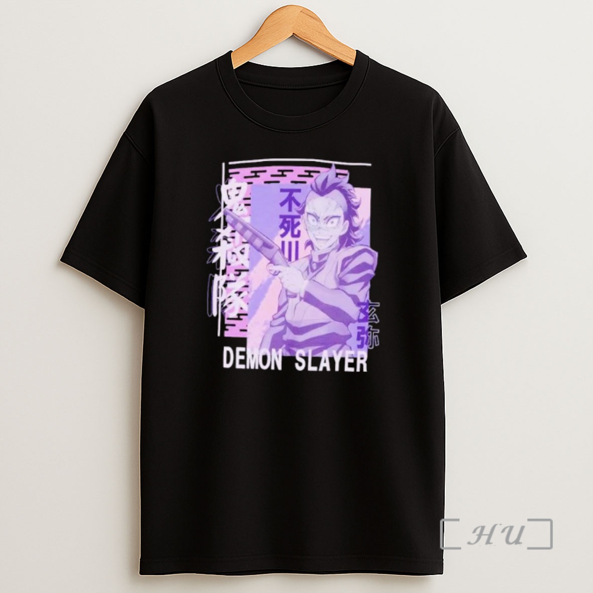 Officials Demon Slayer Kimetsu No Yaiba Genya Purple Portrait Ornaments Shirt Sweatshirt Tee