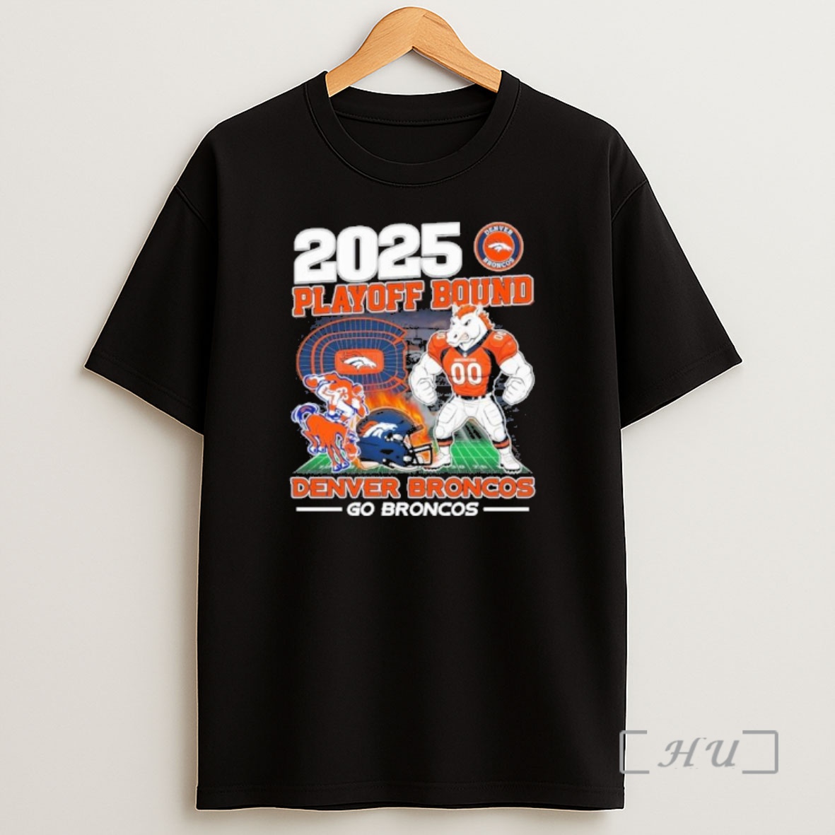 Officials Denver Broncos 2025 Nfl Playoffs Bound Go Broncos Shirt Sweatshirt Tee