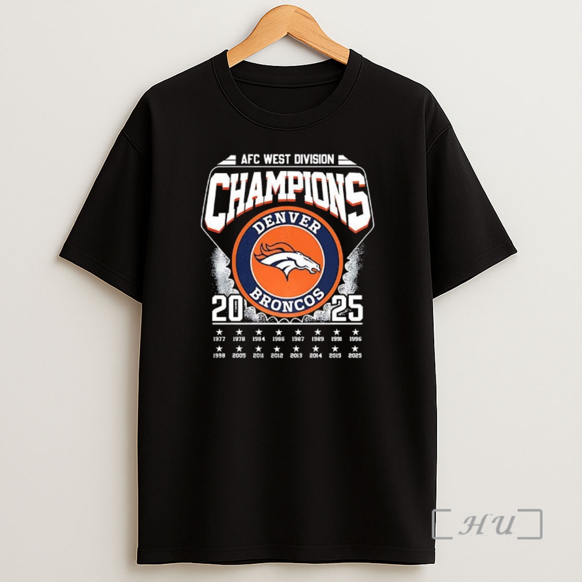 Officials Denver Broncos Afc West Division Champions 2025 Logo Shirt Sweatshirt Tee