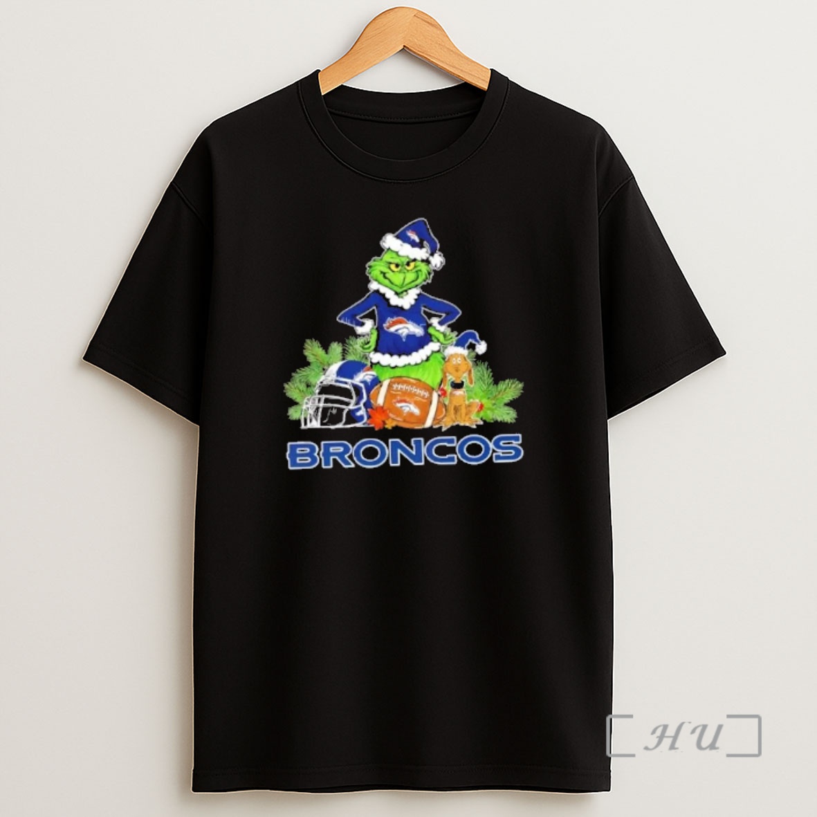 Officials Denver Broncos Football X Grinch Merry Christmas Graphic Premium Shirt Sweatshirt Tee