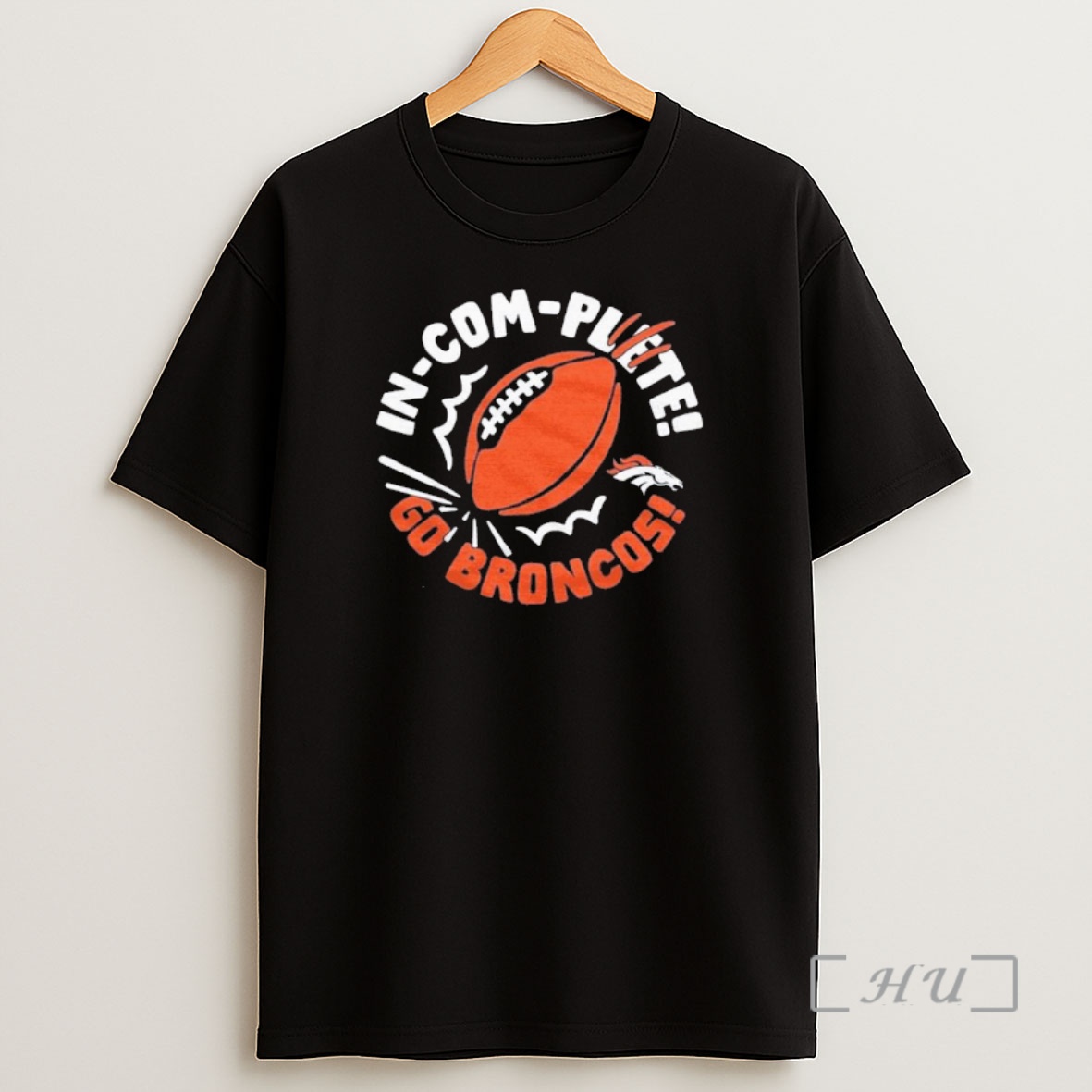 Officials Denver Broncos Incomplete Football Shirt Sweatshirt Tee