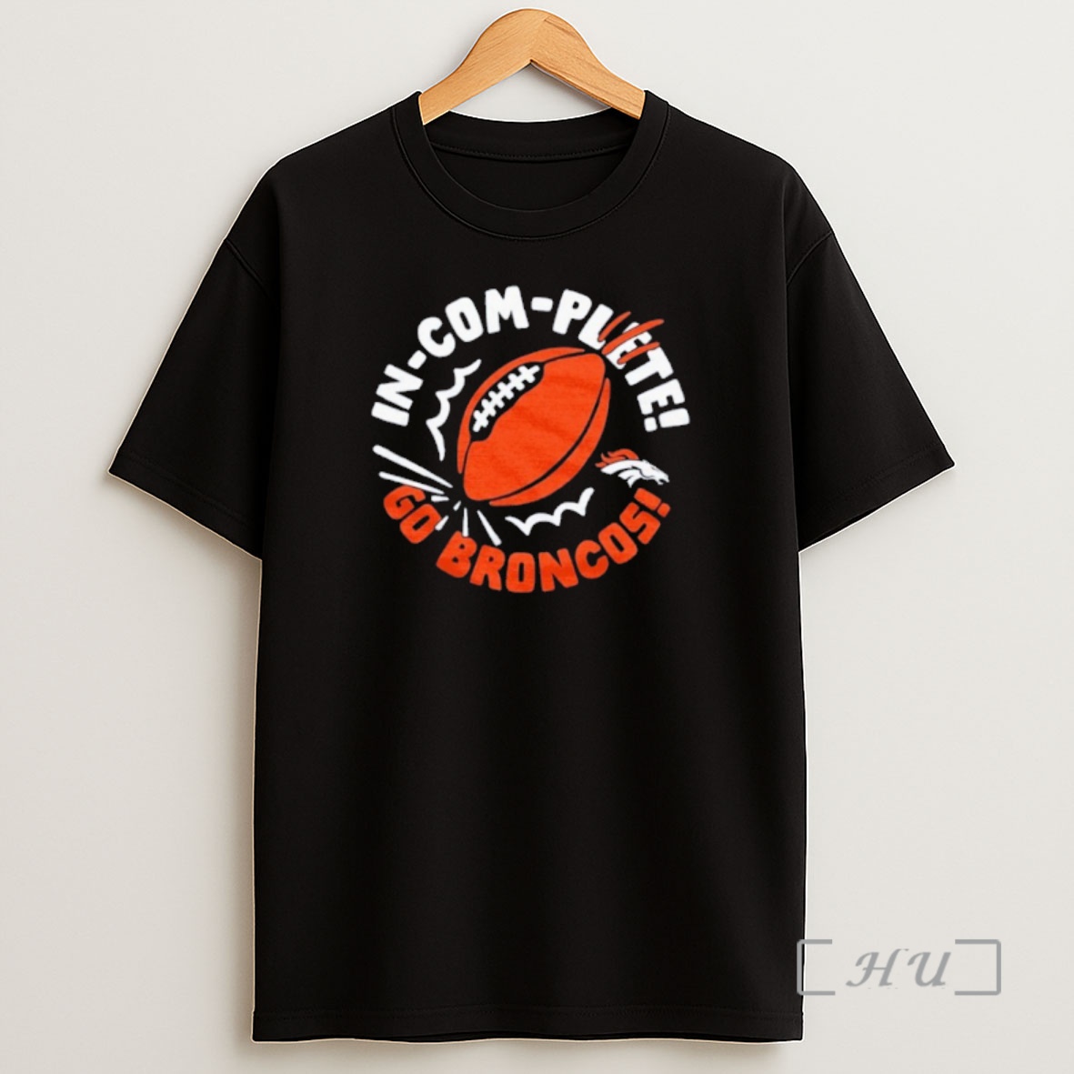 Officials Denver Broncos Incomplete Football Retro Shirt Sweatshirt Tee
