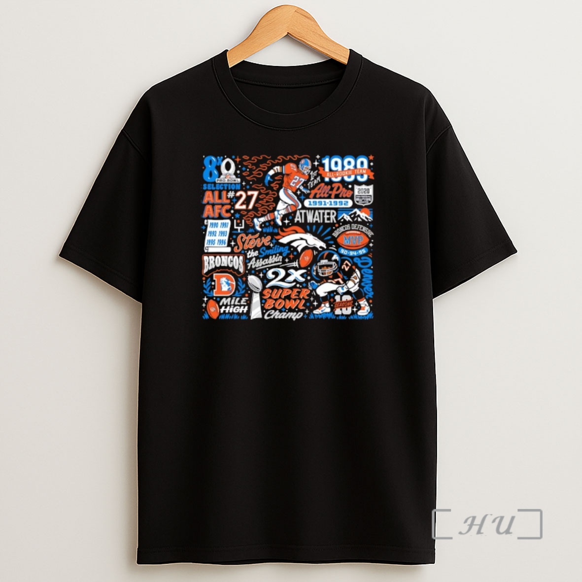 Officials Denver Broncos Legend And Pro Football Hall Of Famer Steve Atwater The Smiling Assassins Premium Shirt Sweatshirt Tee