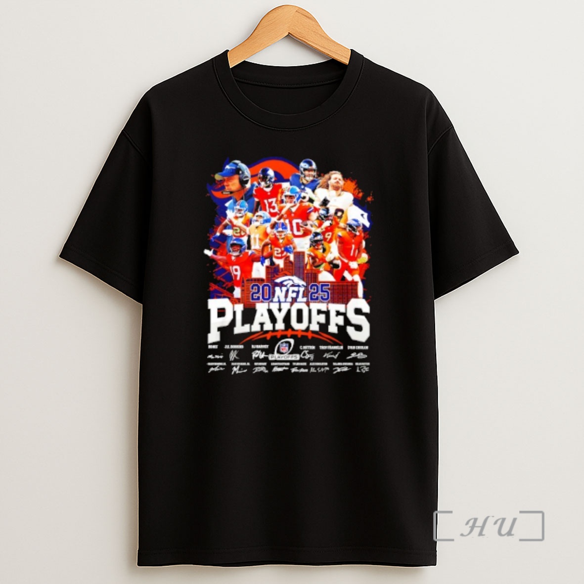 Officials Denver Broncos Qualification For The 2025 Nfl Playoffs Signature Shirt Sweatshirt Tee