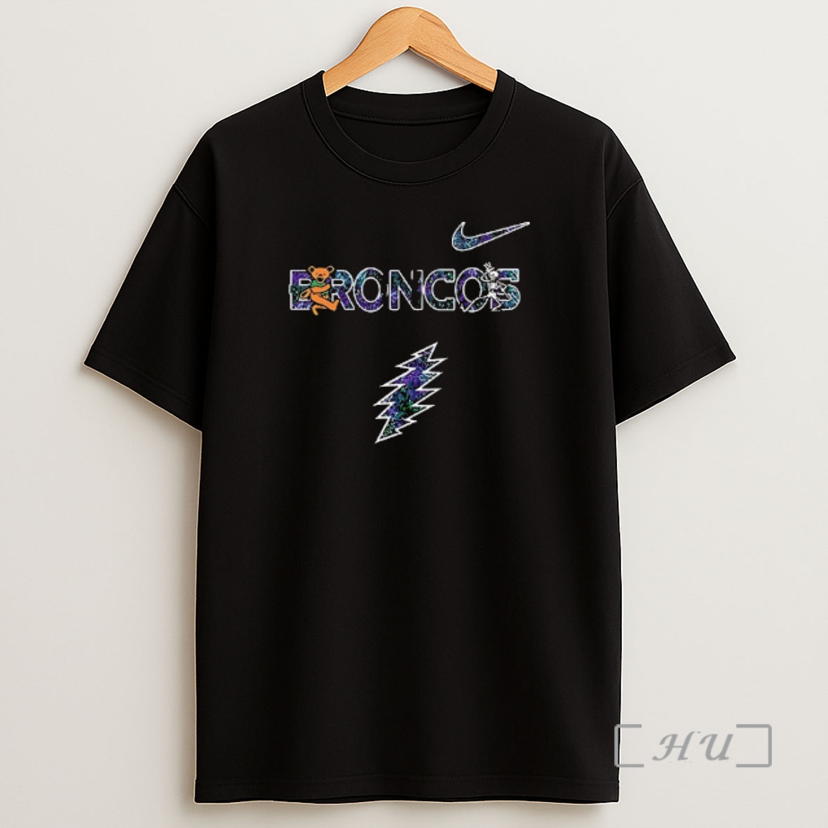 Officials Denver Broncos X Grateful Dead Logo Parody Premium Shirt Sweatshirt Tee
