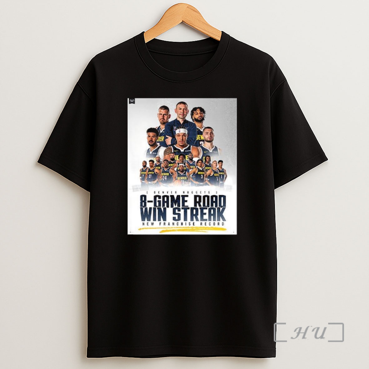 Officials Denver Nuggets 8 Game Road Win Streak Premium Shirt Sweatshirt Tee