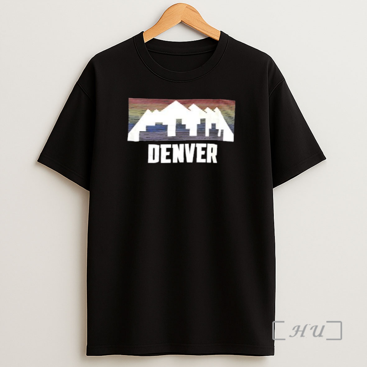 Officials Denver Nuggets City Skyline And Mountain Shirt Sweatshirt Tee