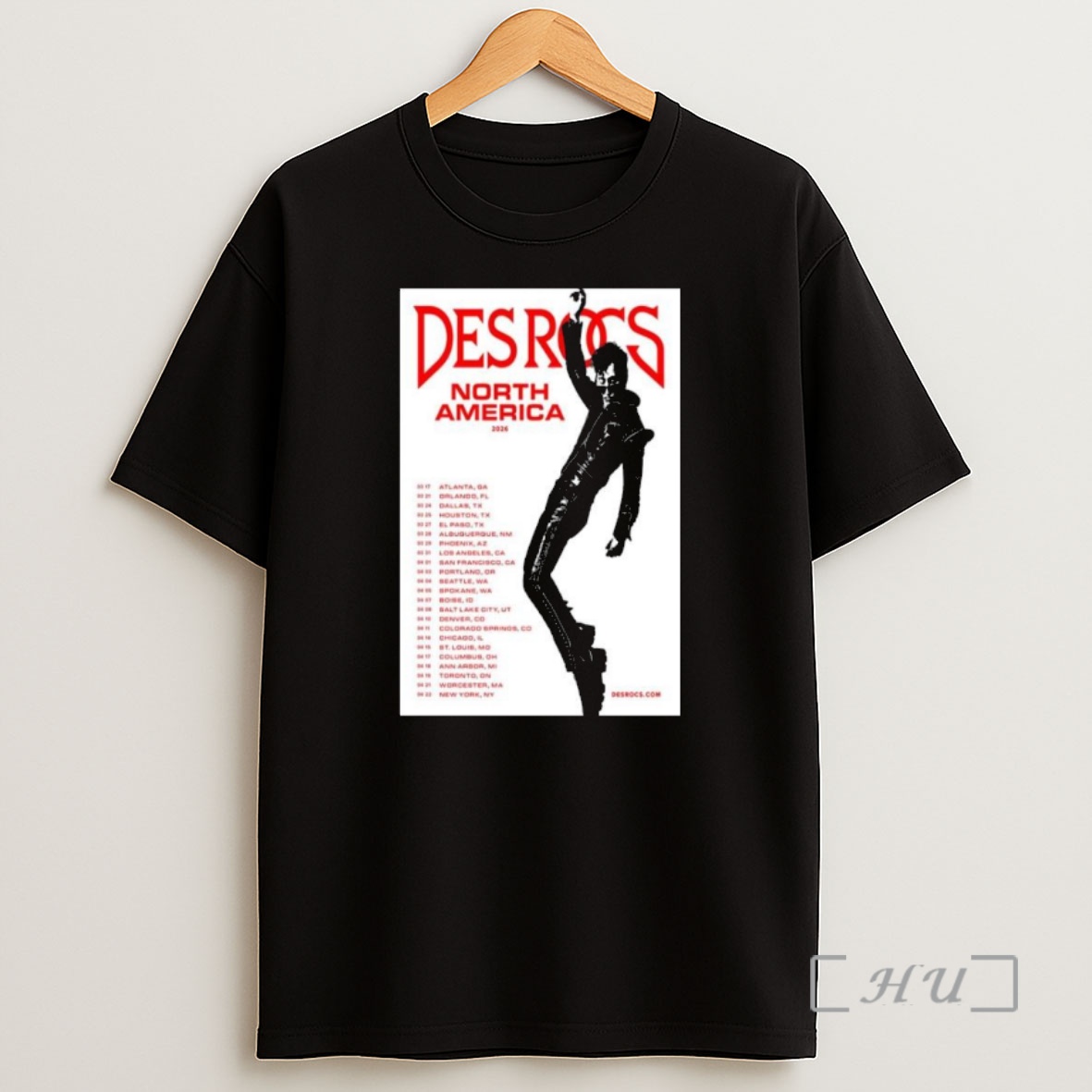Officials Des Rocs North America 2026 Tour Shirt Sweatshirt Tee