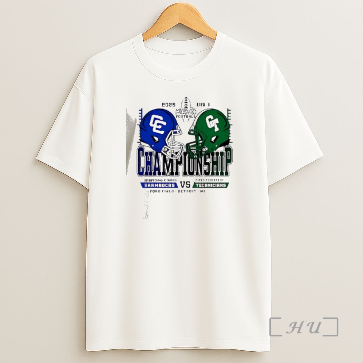 Officials Detroit Catholic Central Shamrocks Vs Detroit Cass Tech Technicians 2025 Premium Shirt Sweatshirt Tee