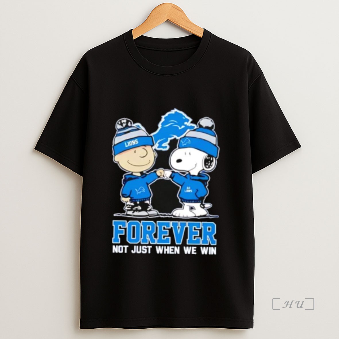 Officials Detroit Lions Charlie Brown And Snoopy Forever Not Just When We Win Shirt Sweatshirt Tee
