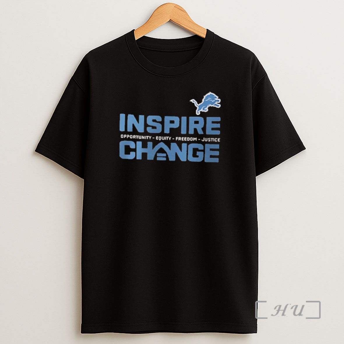 Officials Detroit Lions Inspire Change Lions Opportunity Equity Freedom Justice 2 Sided Shirt Sweatshirt Tee