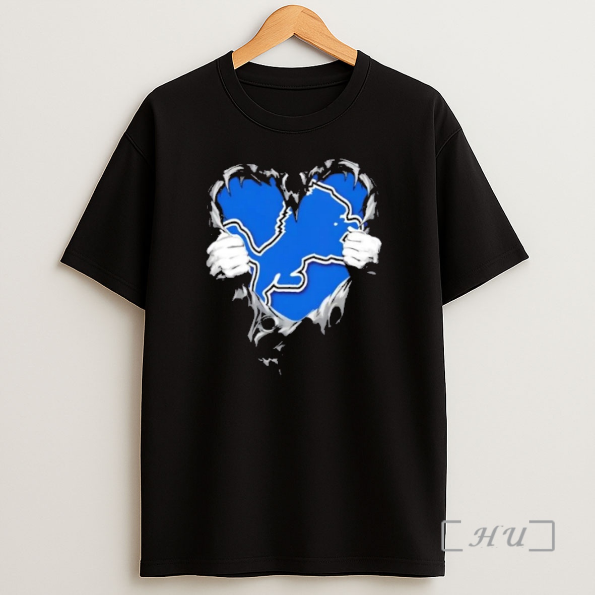 Officials Detroit Lions Rip The Chest Forever In My Heart Shirt Sweatshirt Tee