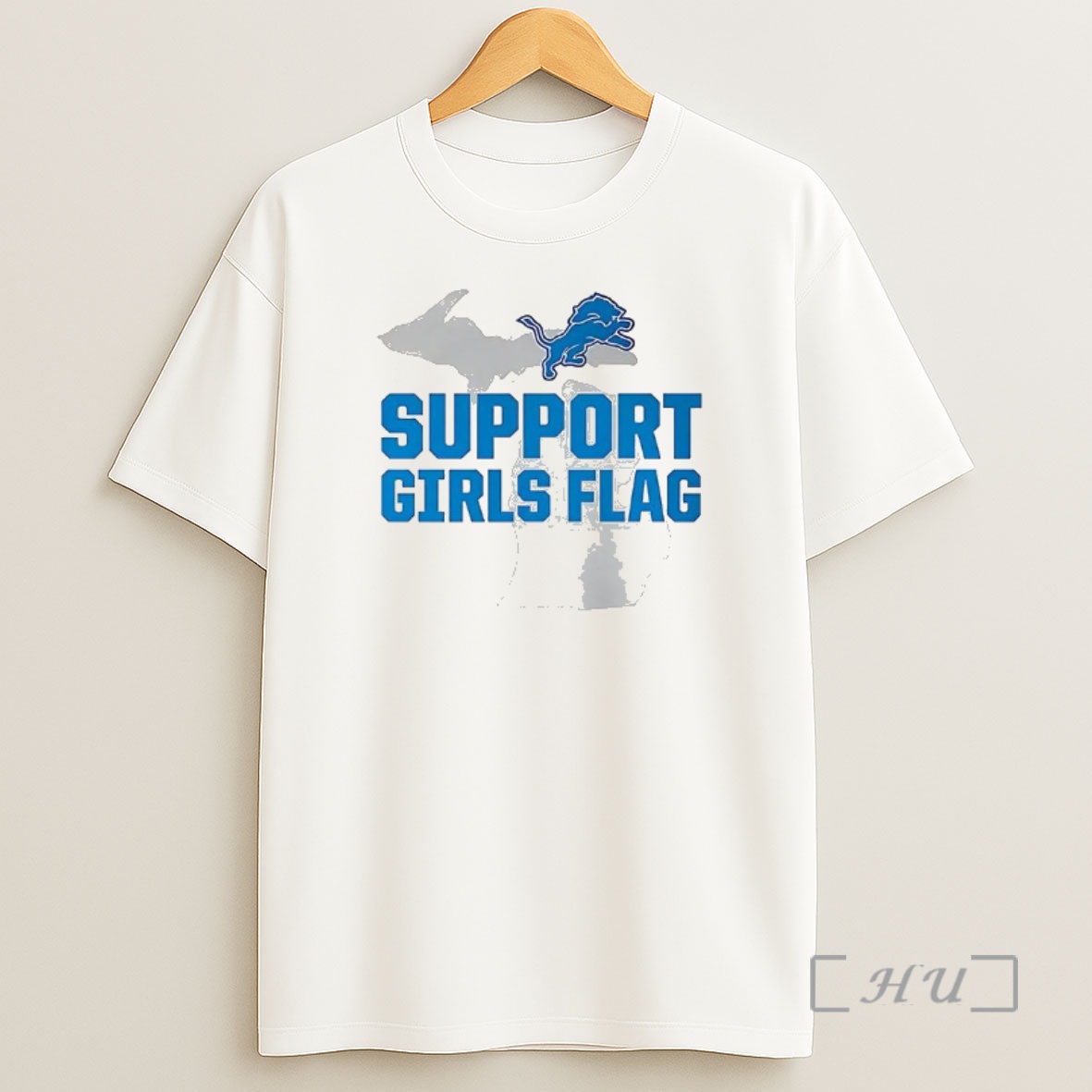Officials Detroit Lions Support Girls Flag Premium Shirt Sweatshirt Tee