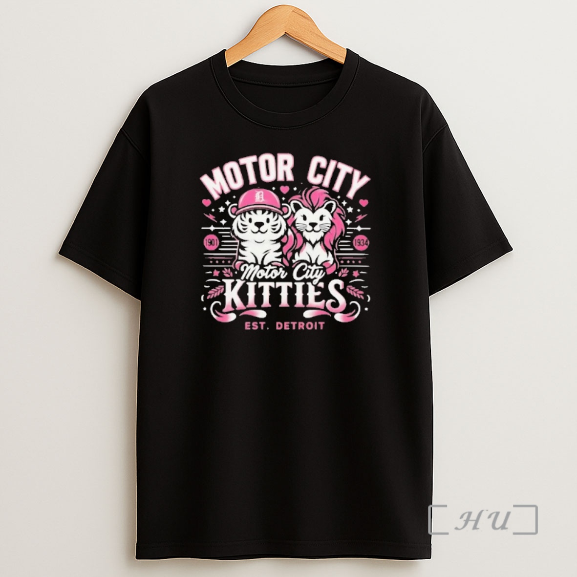 Officials Detroit Lions And Tigers Motor City Kitties Est Detroit Shirt Sweatshirt Tee