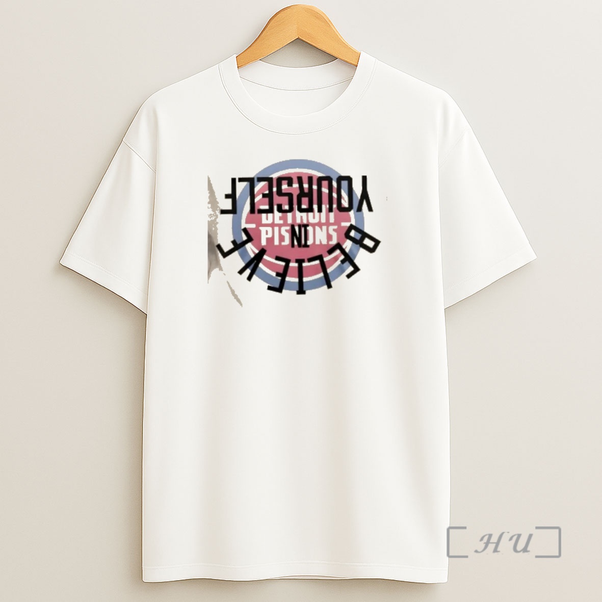 Officials Detroit Pistons Believe In Yourself 2 Sided Shirt Sweatshirt Tee