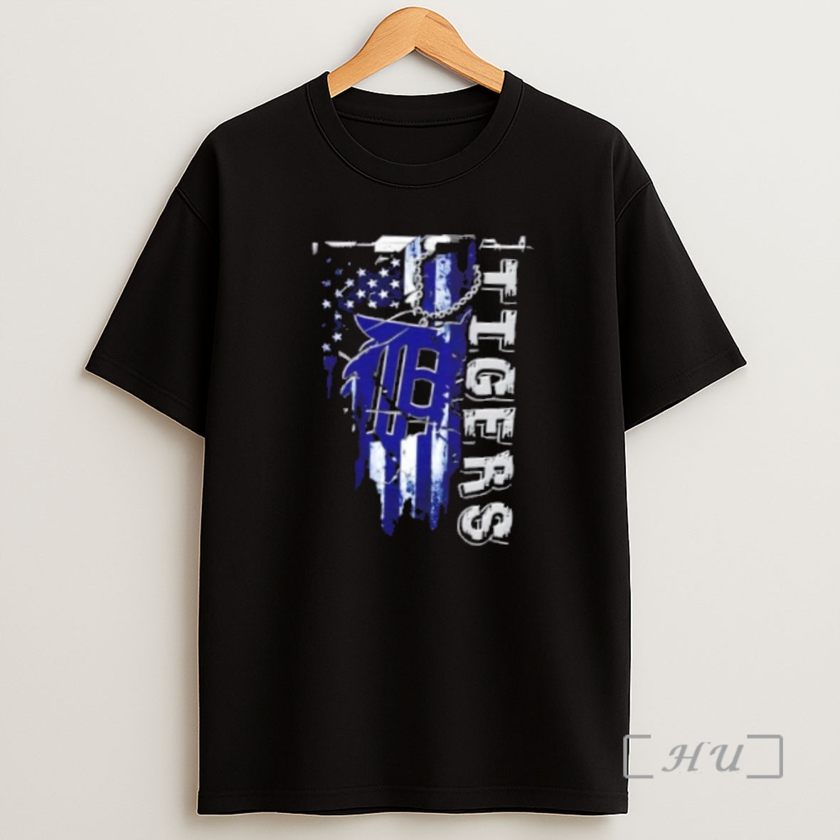 Officials Detroit Tigers Baseball Battle Shattered Usa Flag Rip Design Shirt Sweatshirt Tee