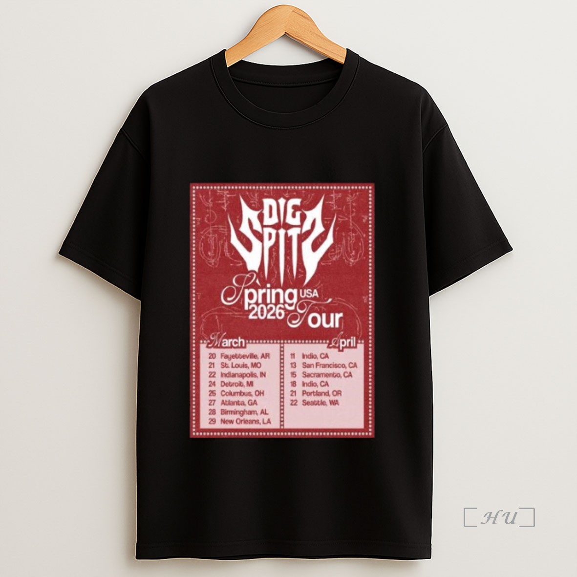 Officials Die Spitz Spring Usa Tour 2026 Long Sleve Shirt Sweatshirt Tee