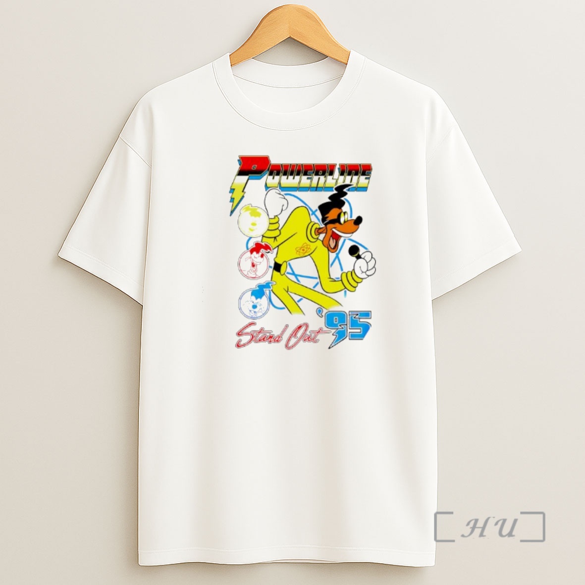Officials Disney Stand Out Powerline Goofy Movie Concert Tour Shirt Sweatshirt Tee