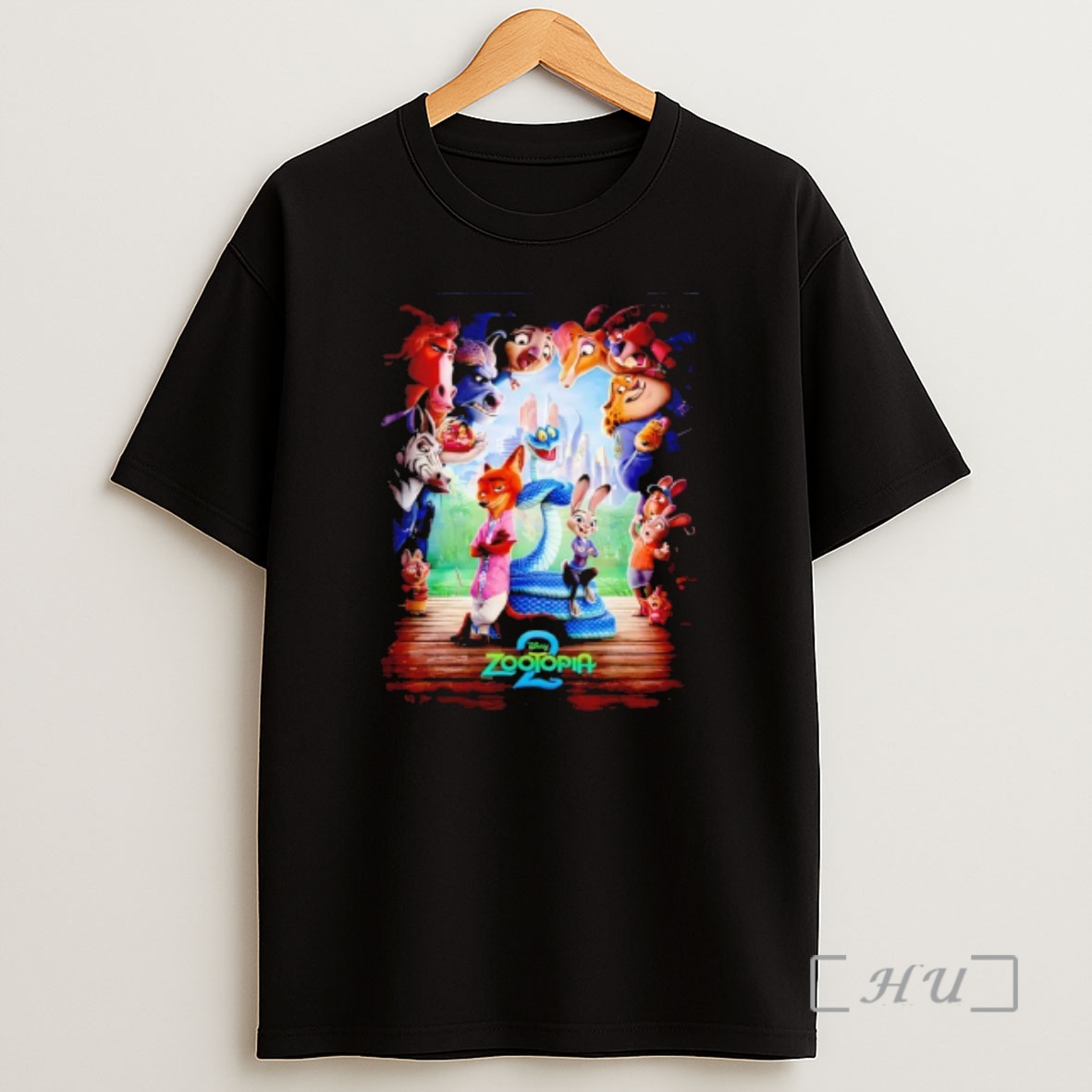 Officials Disney Zootopia 2 Nick Judy Gary Surrounded Art Shirt Sweatshirt Tee