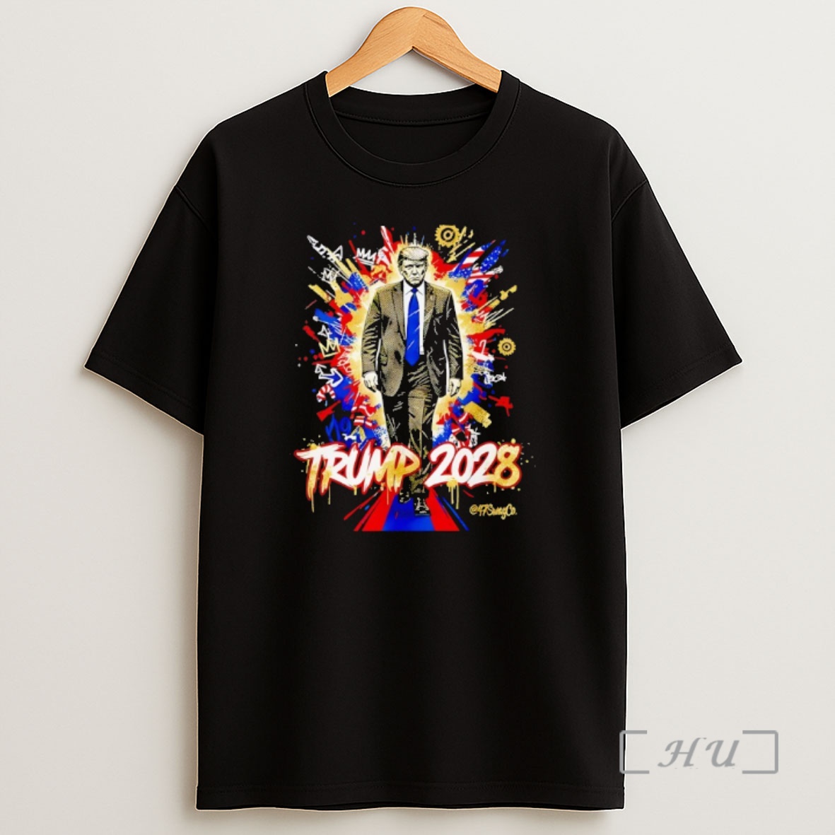 Officials Donald Trump Walking To 2028 Pop Art Shirt Sweatshirt Tee