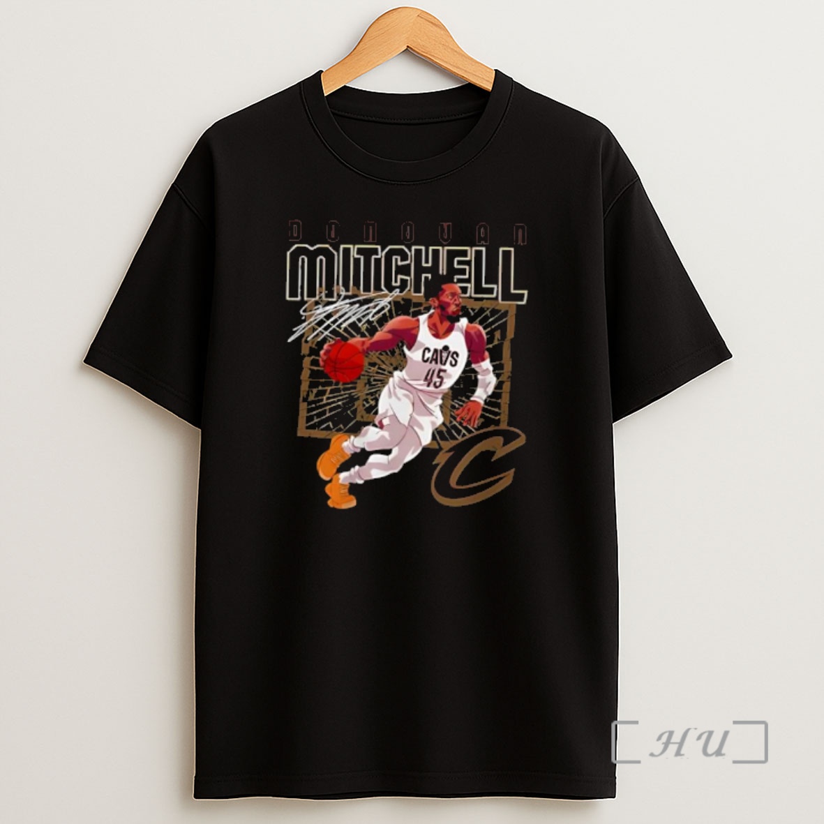 Officials Donovan Mitchell Cleveland Cavaliers Shattered Signature Shirt Sweatshirt Tee