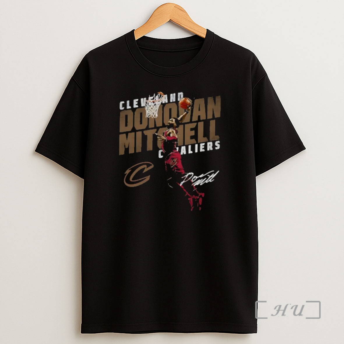 Officials Donovan Mitchell Cleveland Cavaliers Slant Shirt Sweatshirt Tee