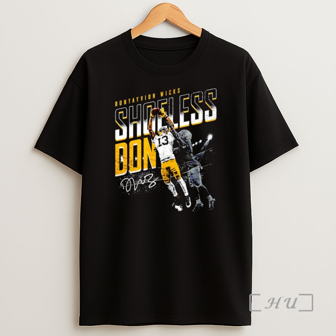 Officials Dontayvion Wicks Green Bay Packers Shoeless Catch Signature Premium Shirt Sweatshirt Tee