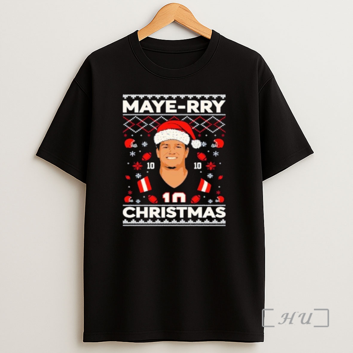 Officials Drake Maye New England Patriots Nfl Maye Rry Xmas Ugly Christmas Ornaments Shirt Sweatshirt Tee