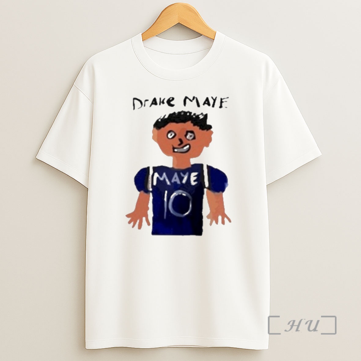 Officials Drake Maye Number 10 New England Patriots Draw Shirt Sweatshirt Tee