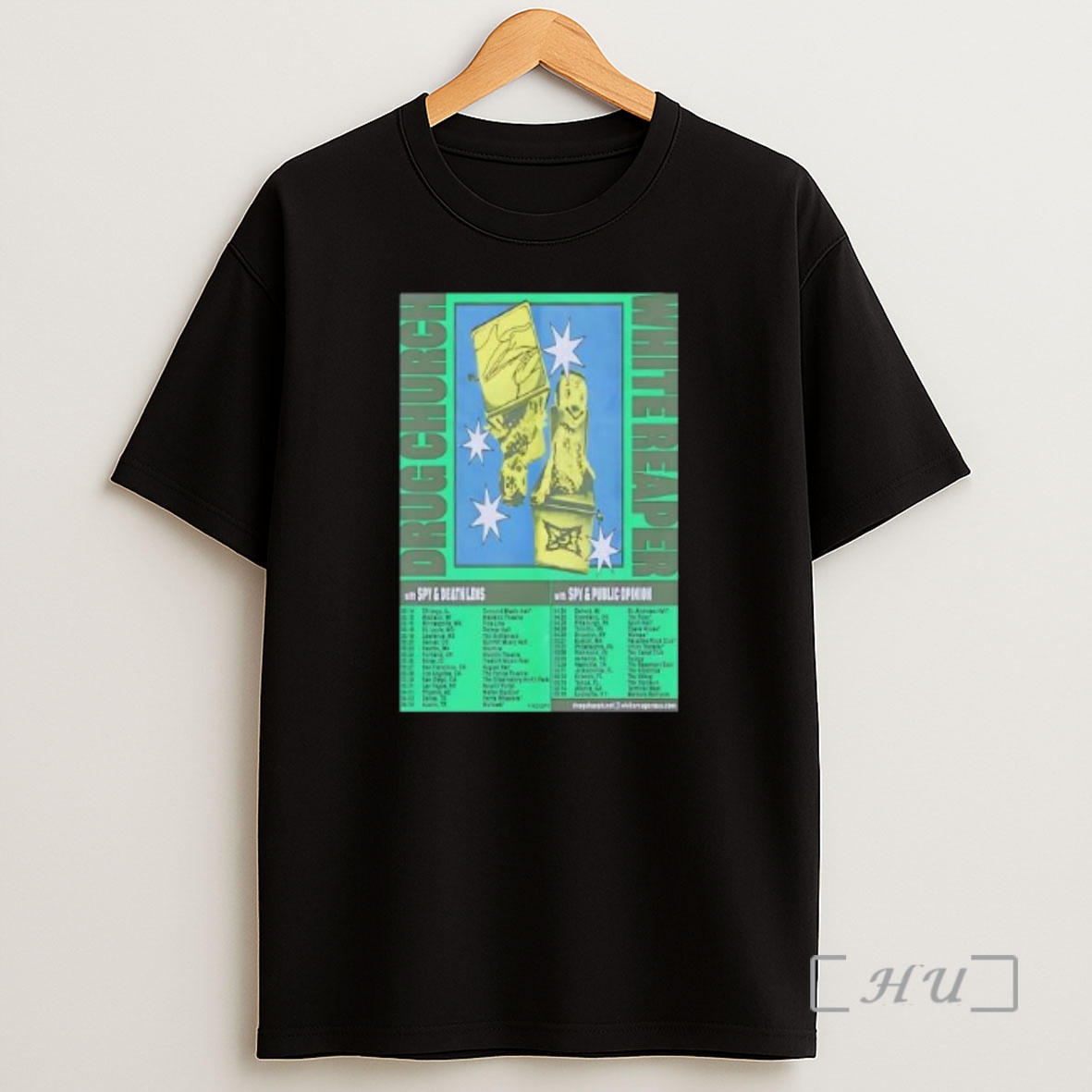 Officials Drug Church Spring Tour 2026 With Spy And Death Lens With Spy And Public Opinion Shirt Sweatshirt Tee