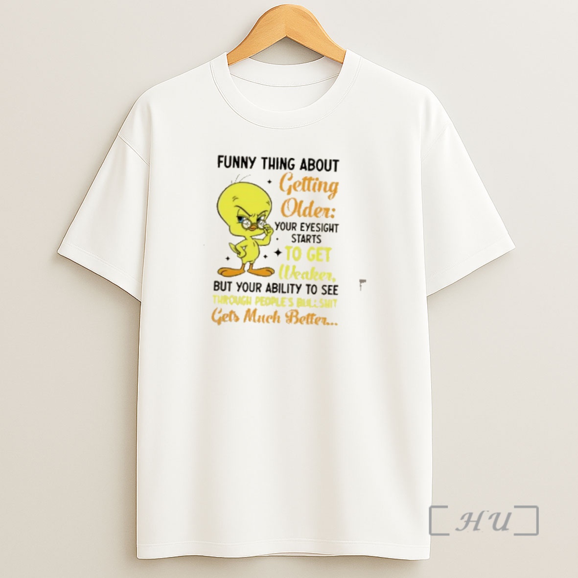 Officials Duck Funny Thing About Getting Older Your Eyesight Gets Weaker But Your Ability To See Through Peoples Bullshit Shirt Sweatshirt Tee