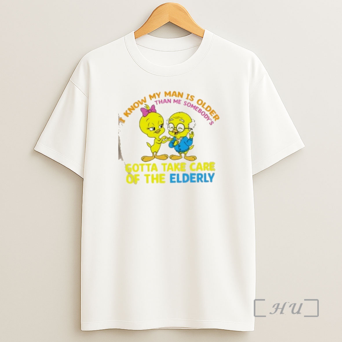 Officials Ducks I Know My Man Is Older Than Me Somebodys Gotta Take Care Of The Elderly Shirt Sweatshirt Tee