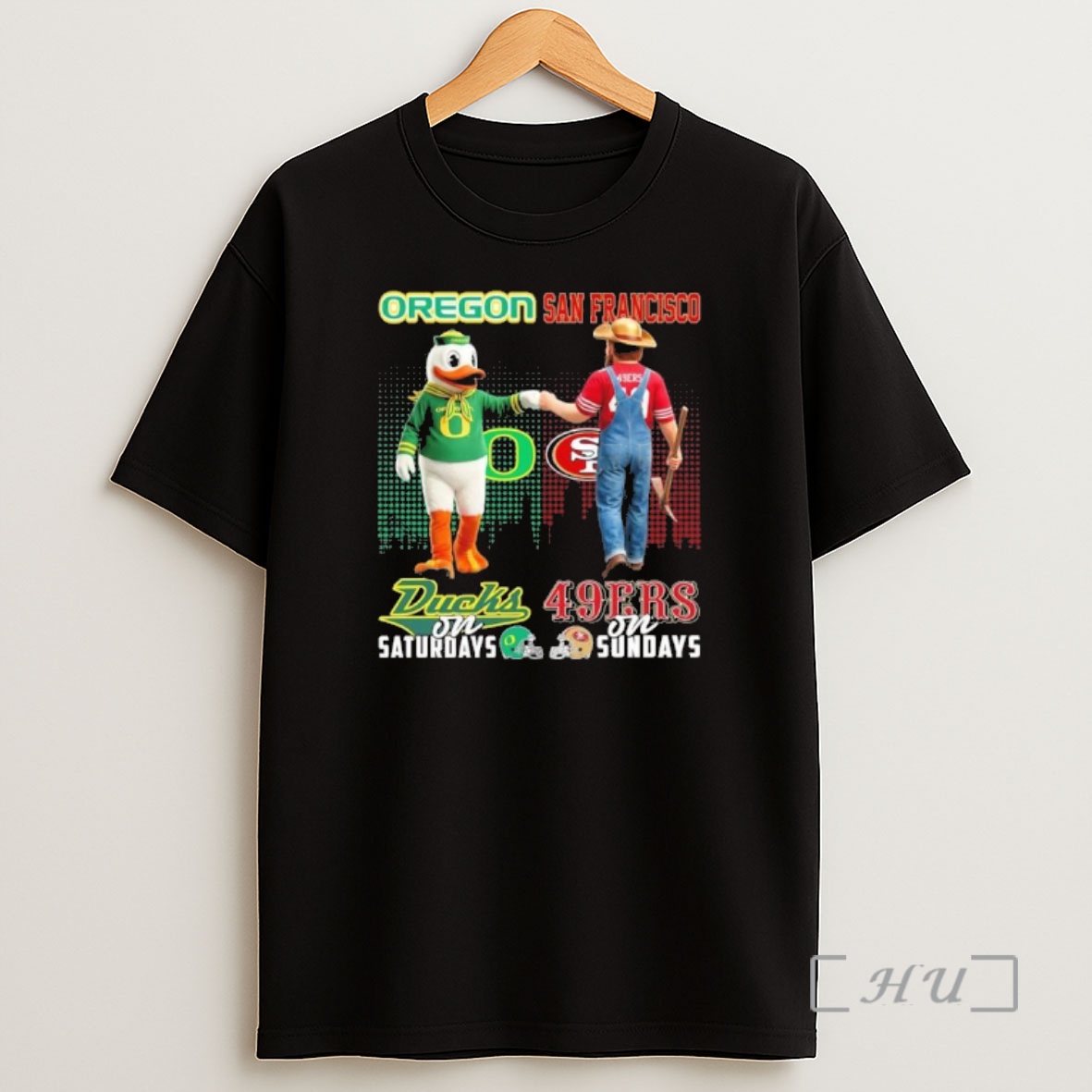 Officials Ducks Vs 49ers Mascot On Saturdays And On Sundays Shirt Sweatshirt Tee