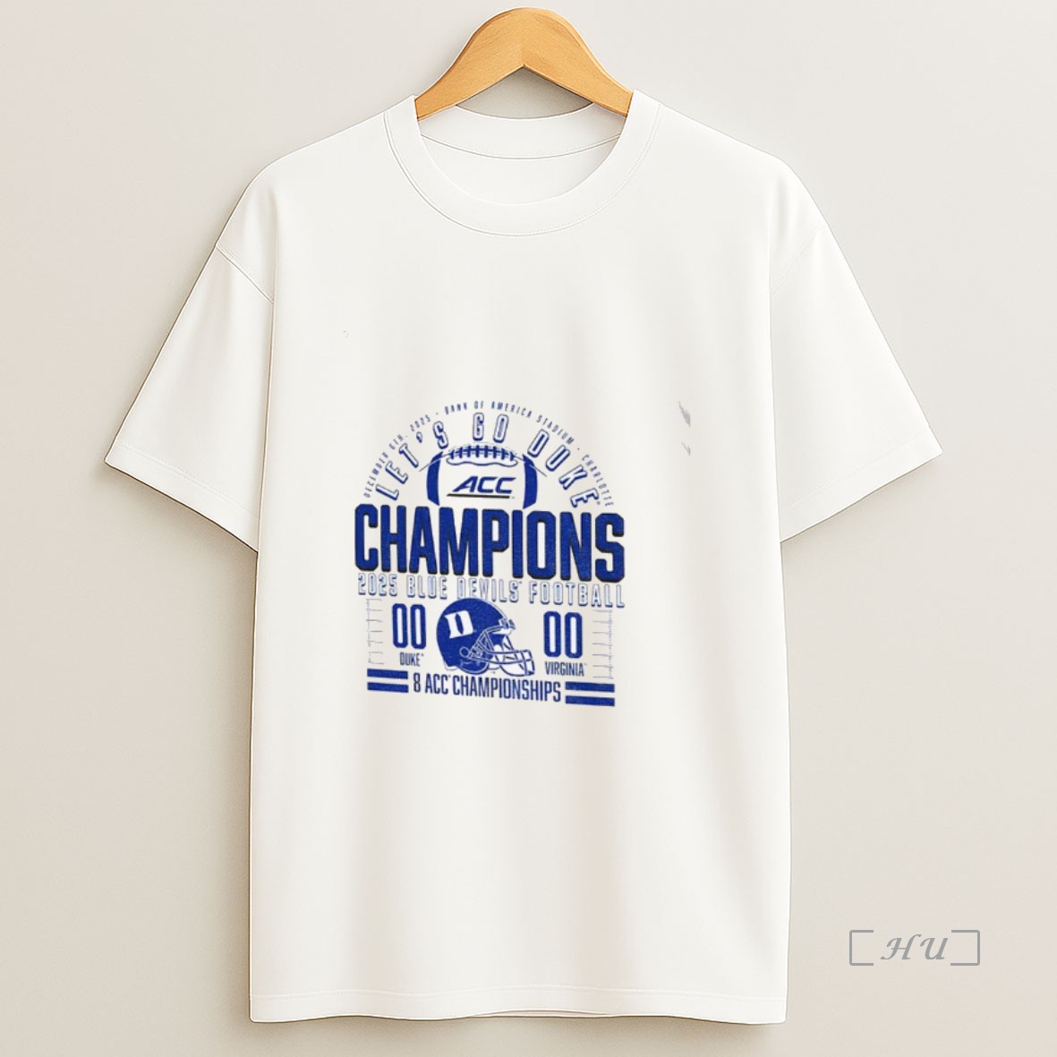 Officials Duke Blue Devils Lets Go Duke 2025 Acc Football Champions Premium Shirt Sweatshirt Tee