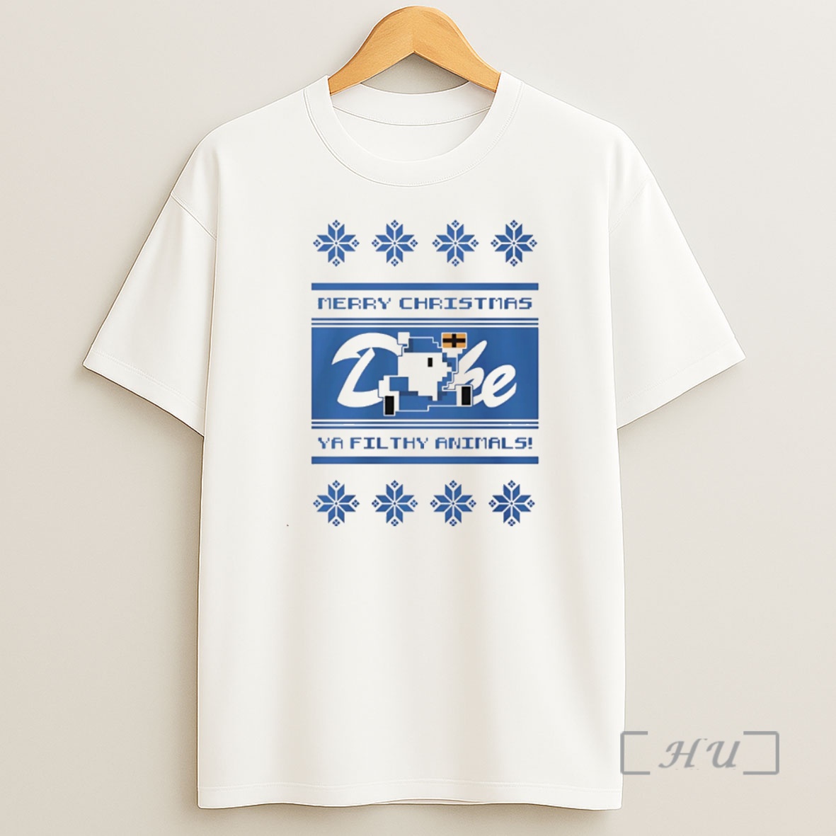Officials Duke Blue Devils Merry Christmas Ya Filthy Animals Christmas Premium Shirt Sweatshirt Tee
