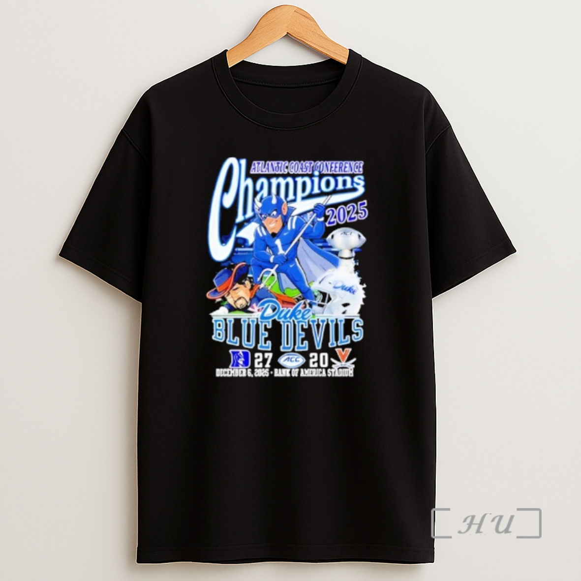 Officials Duke Blue Devils Victory Stomp Virginia Cavaliers Atlantic Coast Conference Champions 2025 Mascot Shirt Sweatshirt Tee